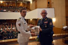 Diplomas awarded to cadets and students of the Military Academy 