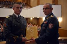 Diplomas awarded to cadets and students of the Military Academy 