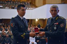 Diplomas awarded to cadets and students of the Military Academy 