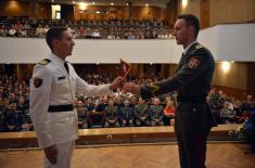 Diplomas awarded to cadets and students of the Military Academy 