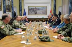 The Meeting of the Minister of Defence with Commanding General of United States Army Europe - USAREUR 