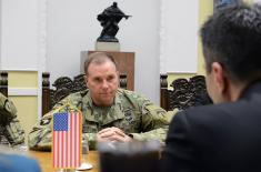 The Meeting of the Minister of Defence with Commanding General of United States Army Europe - USAREUR 
