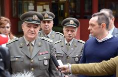 Minister Vulin: Great confidence in military health