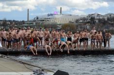 Military Academy cadet, Pavle Milošević, wins Epiphany Cross Dive