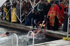 Military Academy cadet, Pavle Milošević, wins Epiphany Cross Dive