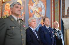 Delegation of the Ohio National Guard Chaplains Service at the Liturgy in Lazarevac