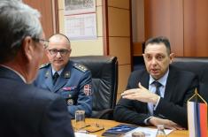 Meeting of the Minister of Defence with the Ambassador of the Russian Federation 