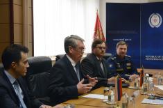 Meeting of the Minister of Defence with the Ambassador of the Russian Federation 