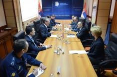 Meeting of the Minister of Defence with the Ambassador of the Russian Federation 