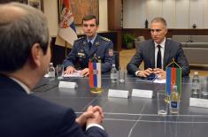 Meeting between Minister Stefanović and Ambassador of Azerbaijan Khasiyev