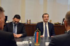 Meeting between Minister Stefanović and Ambassador of Azerbaijan Khasiyev