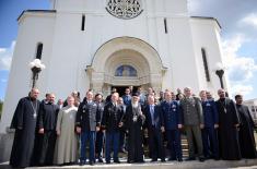 Делегација верске службе Националне гарде Охаја на литургији у Лазаревцу