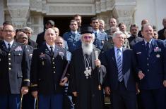 Delegation of the Ohio National Guard Chaplains Service at the Liturgy in Lazarevac