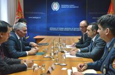 Minister of Defense meets with the Ambassador of Armenia