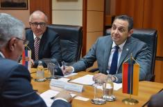 Minister of Defense meets with the Ambassador of Armenia