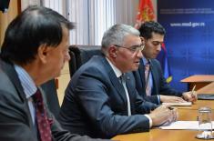 Minister of Defense meets with the Ambassador of Armenia