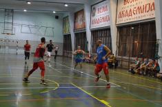 Exhibition match of former national team players and members of the Ministry of Defense and the Serbian Armed Forces