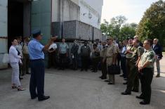 Foreign military representatives visit Moma Stanojlović Institute