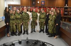 Most beautiful girls in Serbia visited the Military Academy