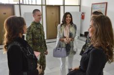 Most beautiful girls in Serbia visited the Military Academy