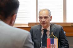 Minister of Defence meets the Ambassador of Greece