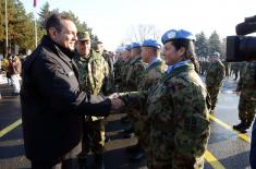 Official Seeing Off of the Peacekeepers of the Third Brigade to Lebanon