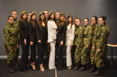 Most beautiful girls in Serbia visited the Military Academy