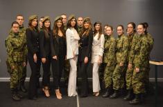 Most beautiful girls in Serbia visited the Military Academy
