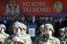 Class of March 2023 takes oath of enlistment, Minister Vučević attends