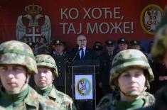 Class of March 2023 takes oath of enlistment, Minister Vučević attends