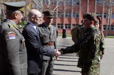 Class of March 2023 takes oath of enlistment, Minister Vučević attends