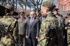 Class of March 2023 takes oath of enlistment, Minister Vučević attends