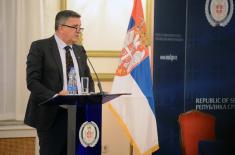 President Vučić Attends Presentation of Collection of Works of Milorad Ekmečić in Central Military Club