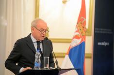 President Vučić Attends Presentation of Collection of Works of Milorad Ekmečić in Central Military Club