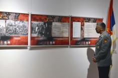 Foreign military representatives visit the exhibition “War Image of Serbia in the Second World War, 1941–1945”