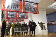 Foreign military representatives visit the exhibition “War Image of Serbia in the Second World War, 1941–1945”