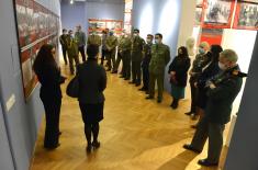 Foreign military representatives visit the exhibition “War Image of Serbia in the Second World War, 1941–1945”