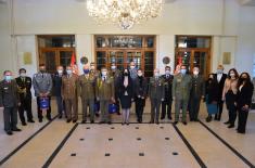 Foreign military representatives visit the exhibition “War Image of Serbia in the Second World War, 1941–1945”