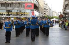 Promenadni defile orkestra Garde povodom Dana Vojske Srbije