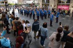 Promenadni defile orkestra Garde povodom Dana Vojske Srbije