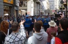 Promenadni defile orkestra Garde povodom Dana Vojske Srbije