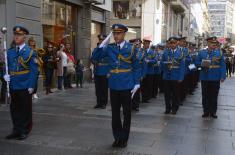 Promenadni defile orkestra Garde povodom Dana Vojske Srbije