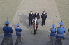 Minister Vučević Lays Wreath at Monument to Unknown Hero for Serbian Armed Forces Day