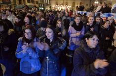 Koncert kadeta Vojne akademije na Trgu Republike