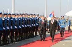 Ceremonial welcome for the Minister of Defence of the Russian Federation  