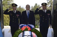 Minister Vučević Lays Wreath at Monument to Unknown Hero for Serbian Armed Forces Day