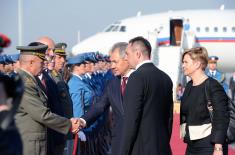 Ceremonial welcome for the Minister of Defence of the Russian Federation  