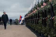 President Vučić arrives at Pasuljanske Livade Range