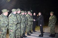 Ministar odbrane dočekao Novu godinu s pripadnicima 250. raketne brigade