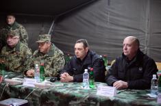 The Minister of Defence Saw in the New Year with the Members of the 250th Rocket Brigade